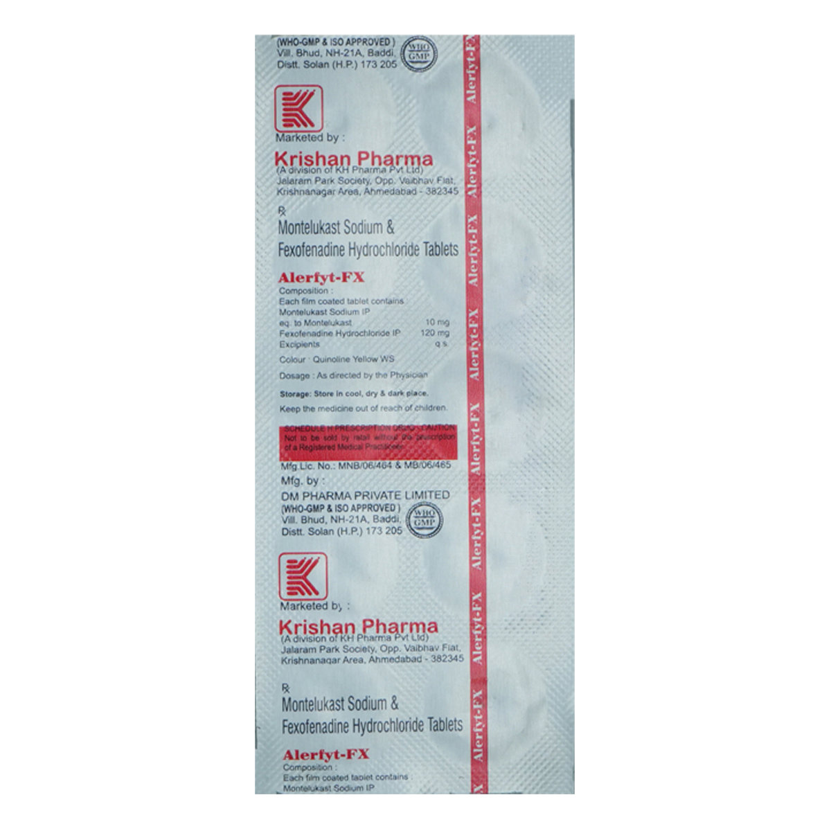 Alerfyt-FX Tablet 10's, Pack of 10 TABLETS Alerfyt-FX Tablet 10's, Pack of 10 TABLETS