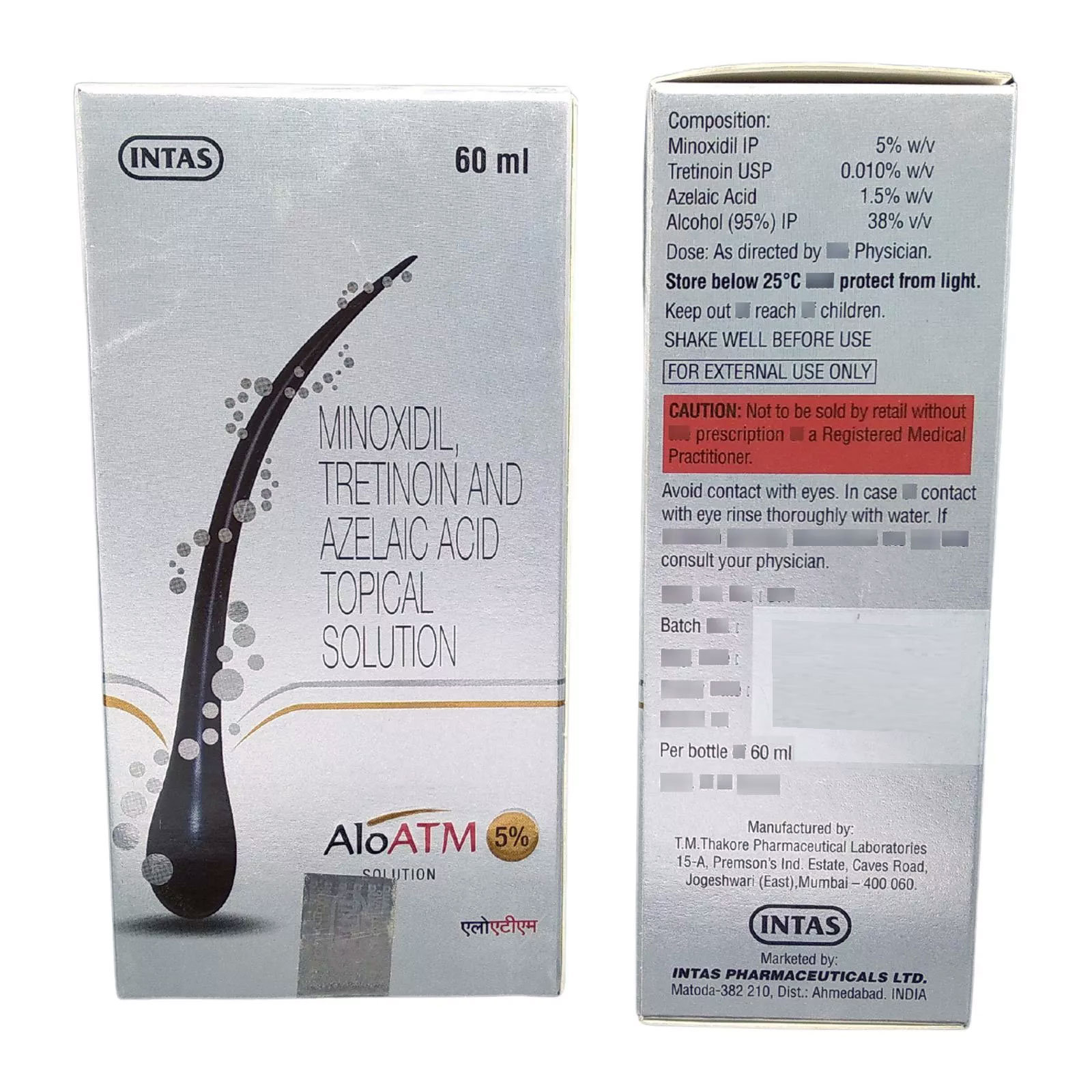 Aloatm 5% Topical Solution 60 ml, Pack of 1 SOLUTION Aloatm 5% Topical Solution 60 ml, Pack of 1 SOLUTION