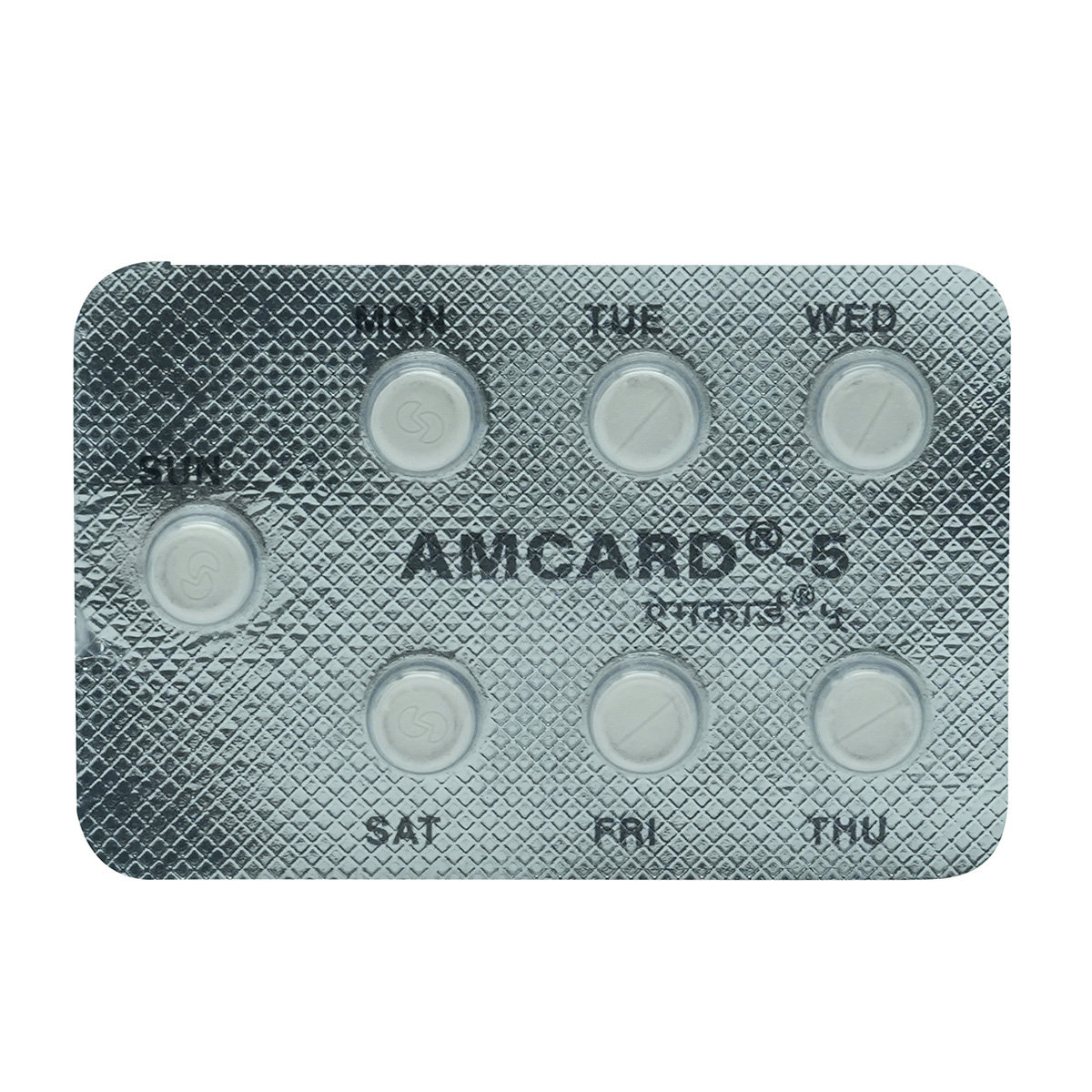 Amcard 5 Tablet 7's, Pack of 7 TabletS Amcard 5 Tablet 7's, Pack of 7 TabletS