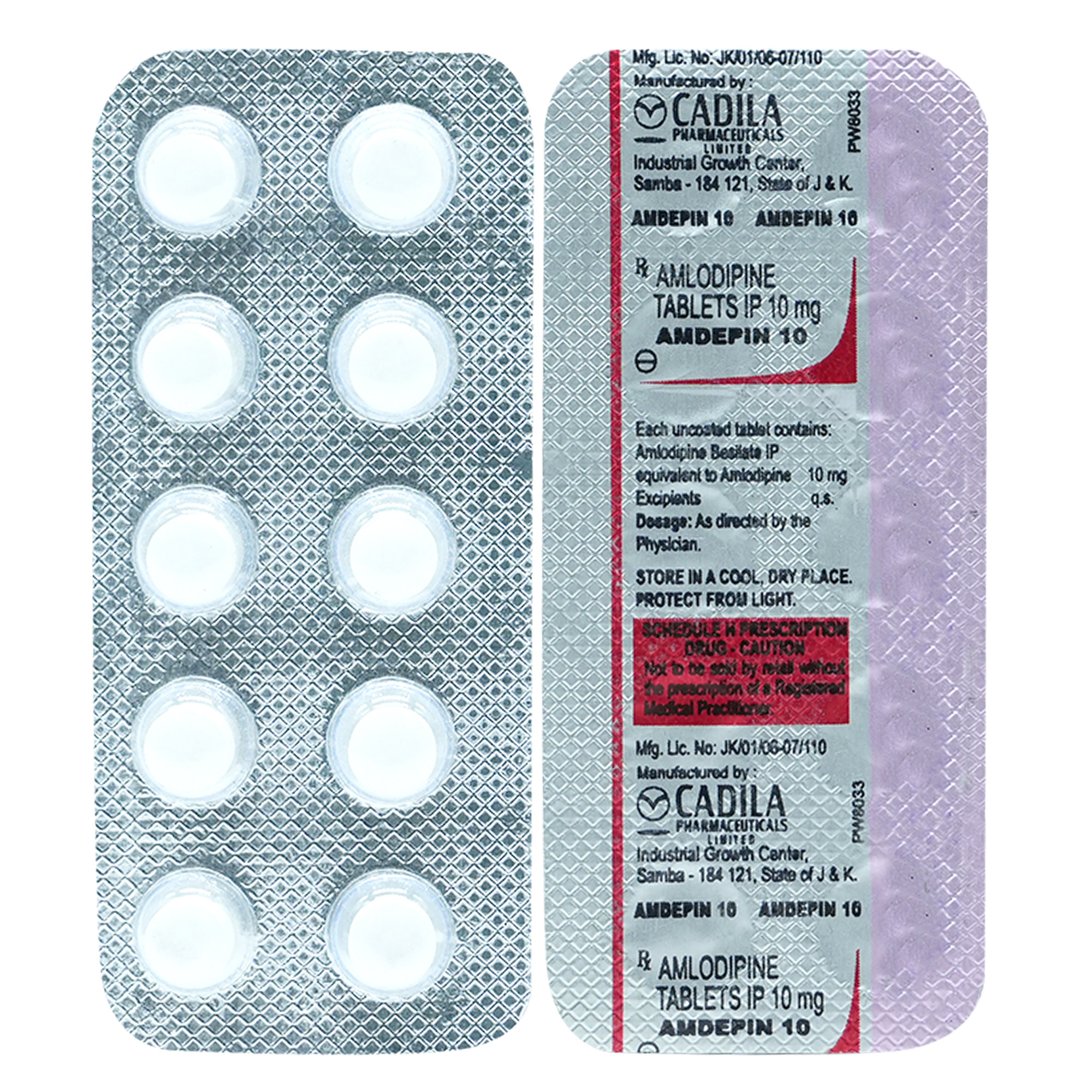 Amdepin 10 Tablet 10's, Pack of 10 TABLETS Amdepin 10 Tablet 10's, Pack of 10 TABLETS