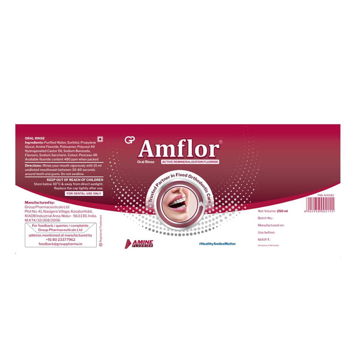 Amflor Oral Rinse 250 ml, Pack of 1 Amflor Oral Rinse 250 ml, Pack of 1