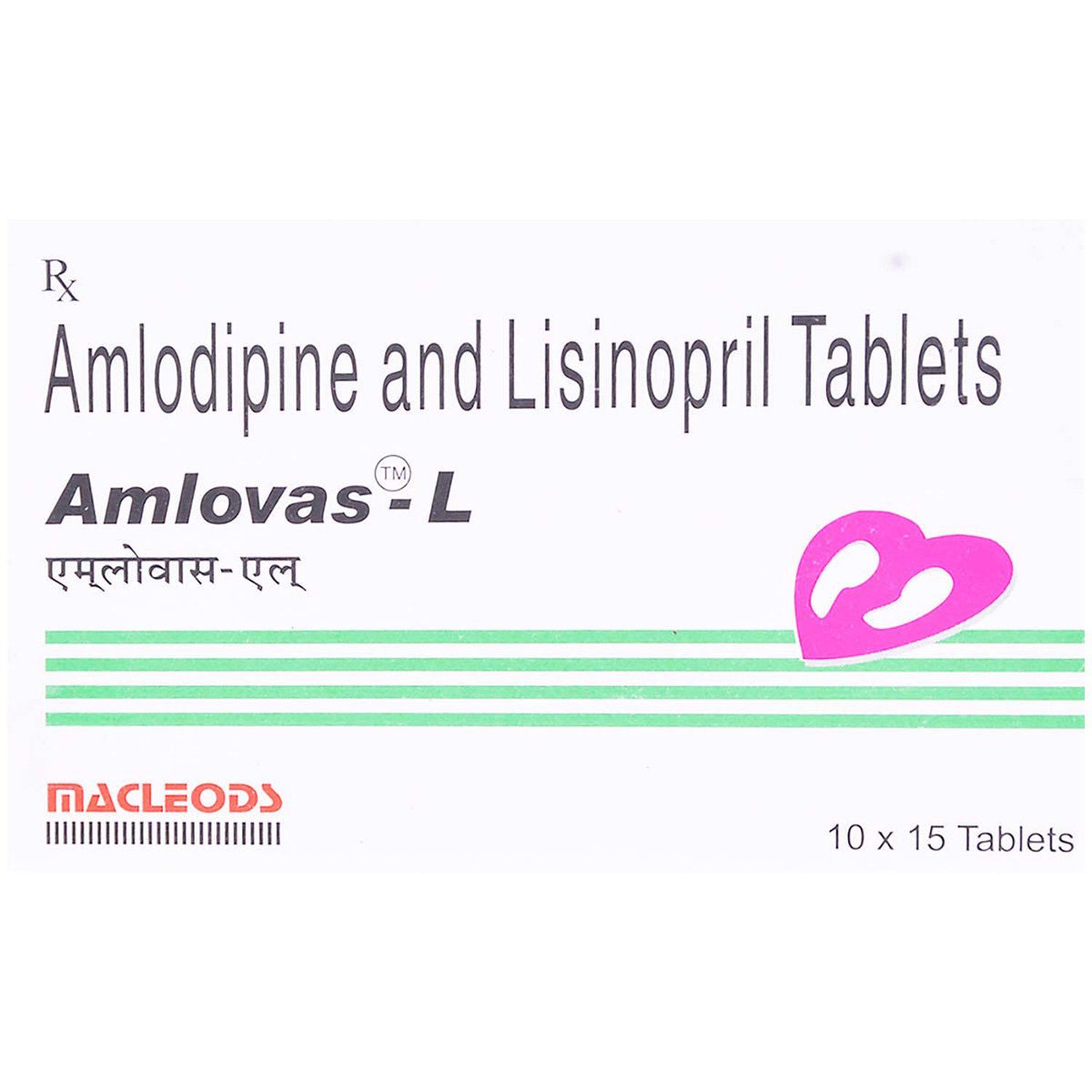 Amlovas-L Tablet 15's, Pack of 15 TABLETS Amlovas-L Tablet 15's, Pack of 15 TABLETS