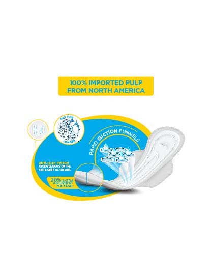 Amrutanjan Comfy Snug Fit Sanitary Pads, 6 Count, Pack of 1 Amrutanjan Comfy Snug Fit Sanitary Pads, 6 Count, Pack of 1