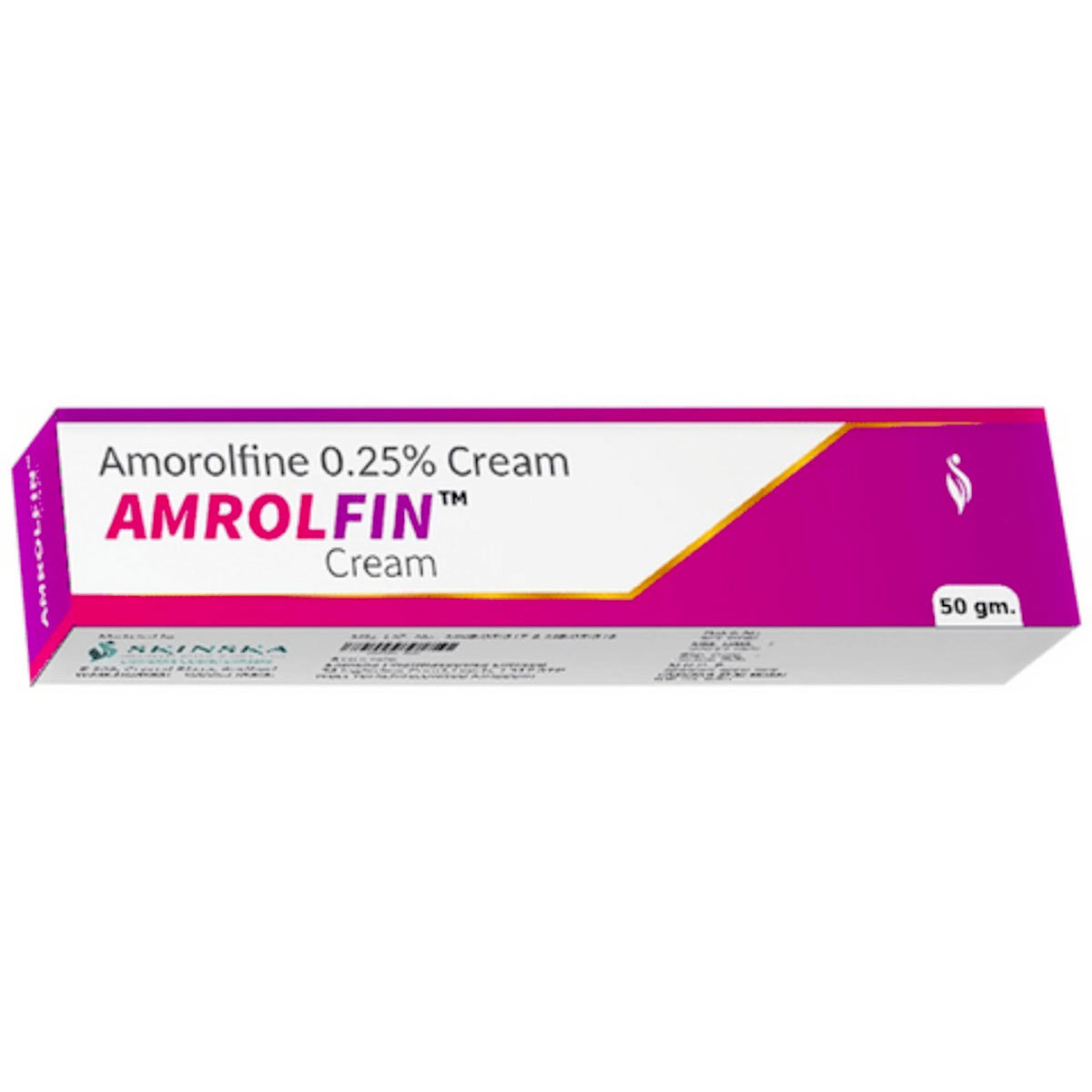 Amrolfin 0.25% Cream 50 gm, Pack of 1 CREAM Amrolfin 0.25% Cream 50 gm, Pack of 1 CREAM