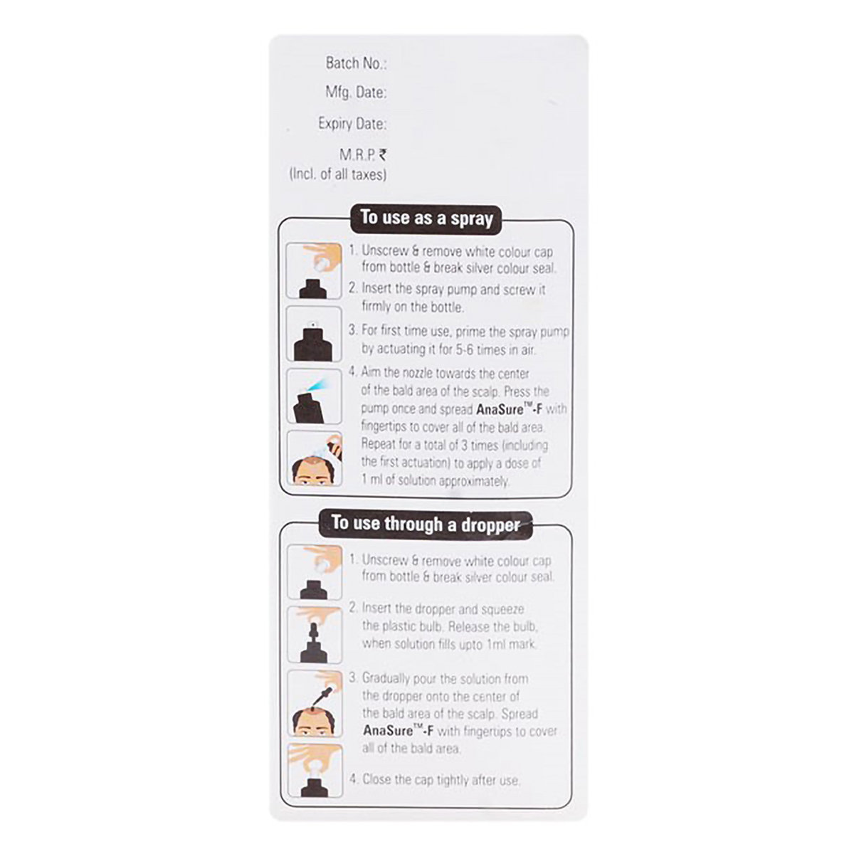 Anasure-F Topical Solution 60 ml, Pack of 1 SOLUTION Anasure-F Topical Solution 60 ml, Pack of 1 SOLUTION