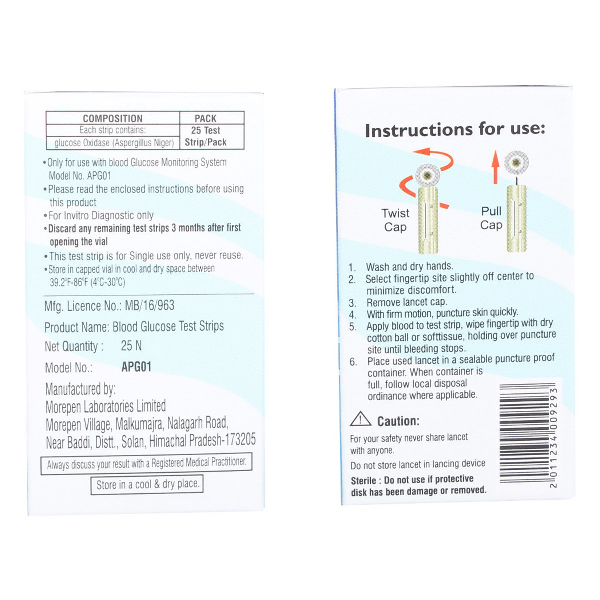 Apollo Pharmacy Blood Glucose 25 Test Strips + 25 Lancets, 1 kit, Pack of 1 Apollo Pharmacy Blood Glucose 25 Test Strips + 25 Lancets, 1 kit, Pack of 1