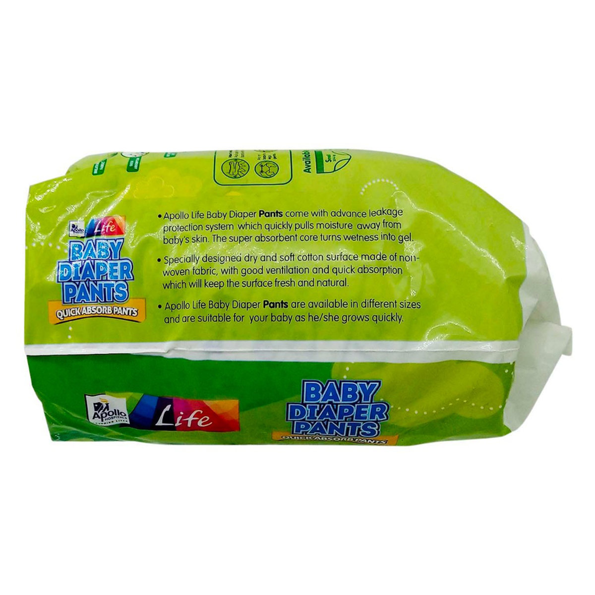 Apollo Life Baby Diaper Pants Large, 12 Count, Pack of 1 Apollo Life Baby Diaper Pants Large, 12 Count, Pack of 1