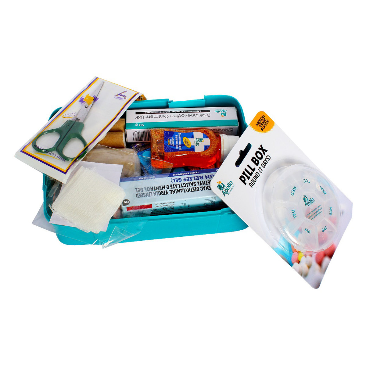 Apollo Pharmacy First Aid Kit, 1 Count, Pack of 1 Apollo Pharmacy First Aid Kit, 1 Count, Pack of 1