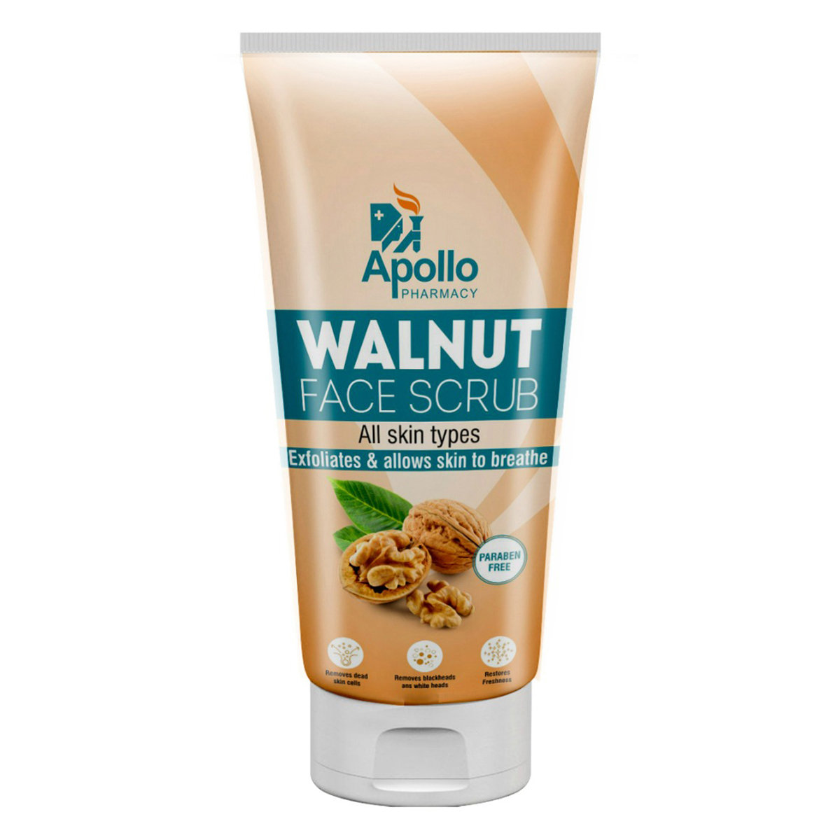 Apollo Pharmacy Walnut Face Scrub, 120 gm (2x60 gm), Pack of 2 Apollo Pharmacy Walnut Face Scrub, 120 gm (2x60 gm), Pack of 2