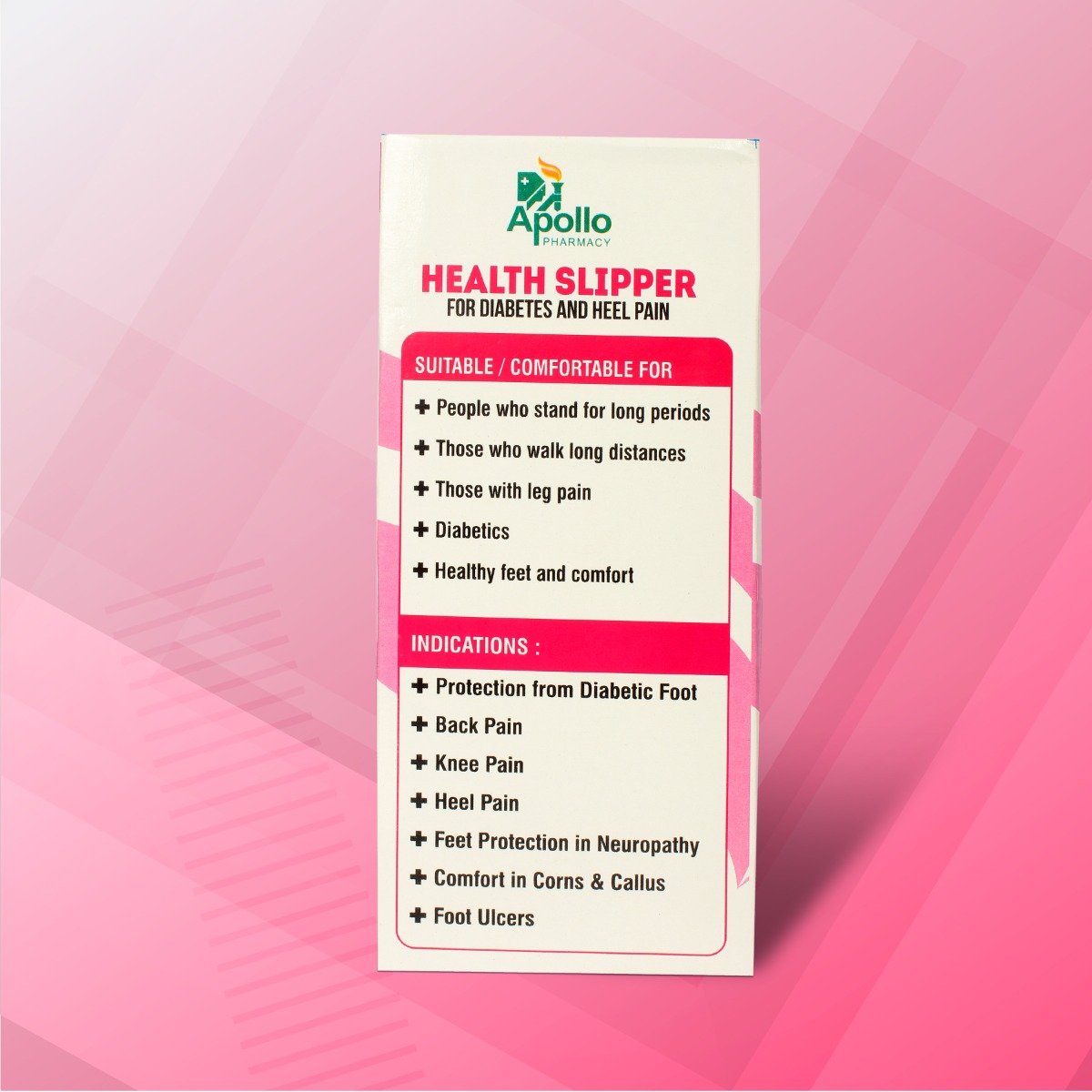 Apollo Pharmacy Diabetes & Heel Pain Health Slipper For Women, Size-6, 1 Pair, Pack of 1 Apollo Pharmacy Diabetes & Heel Pain Health Slipper For Women, Size-6, 1 Pair, Pack of 1