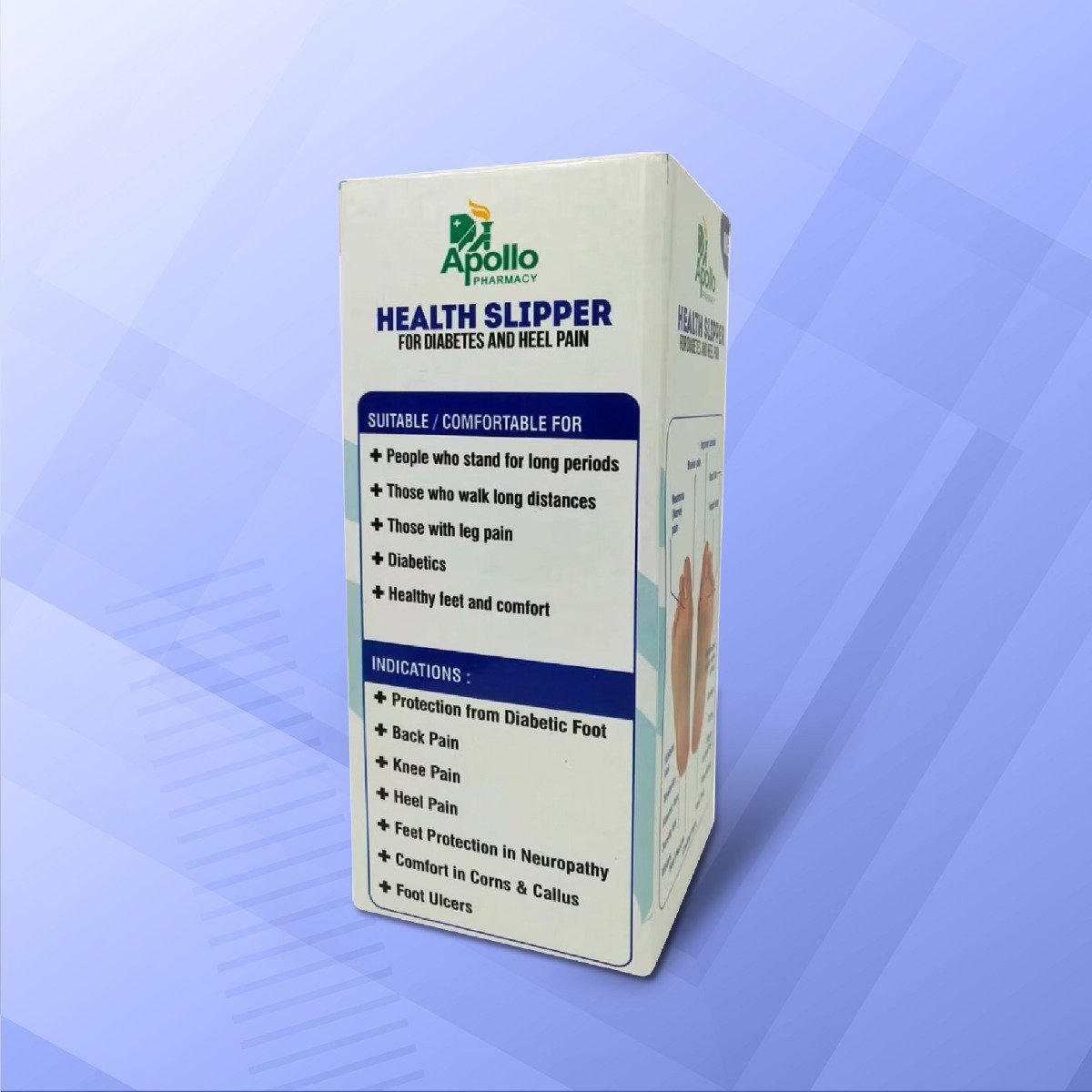 Apollo Pharmacy Diabetes & Heel Pain Health Slipper For Men, Size-10, 1 Pair, Pack of 1 Apollo Pharmacy Diabetes & Heel Pain Health Slipper For Men, Size-10, 1 Pair, Pack of 1
