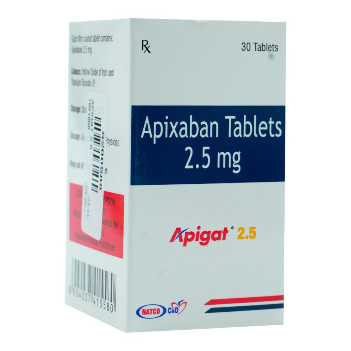 Apigat 2.5 Tablet 30's, Pack of 1 TABLET Apigat 2.5 Tablet 30's, Pack of 1 TABLET