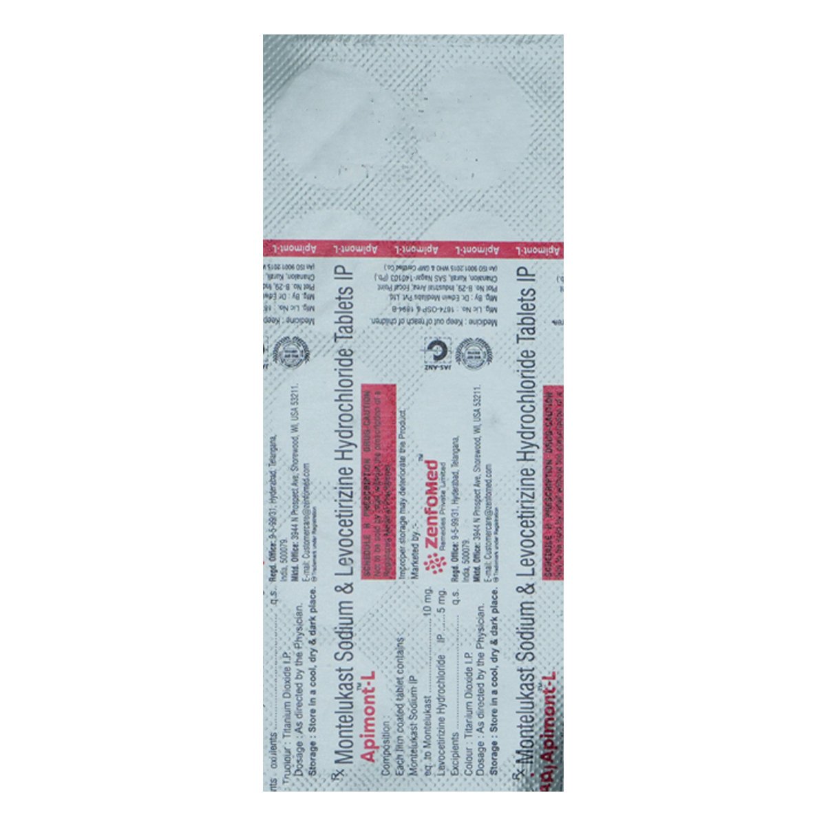 Apimont-L Tablet 10's, Pack of 10 TABLETS Apimont-L Tablet 10's, Pack of 10 TABLETS