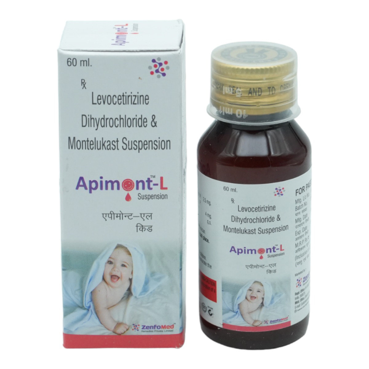 Apimont-L Suspension 60 ml, Pack of 1 SUSPENSION Apimont-L Suspension 60 ml, Pack of 1 SUSPENSION