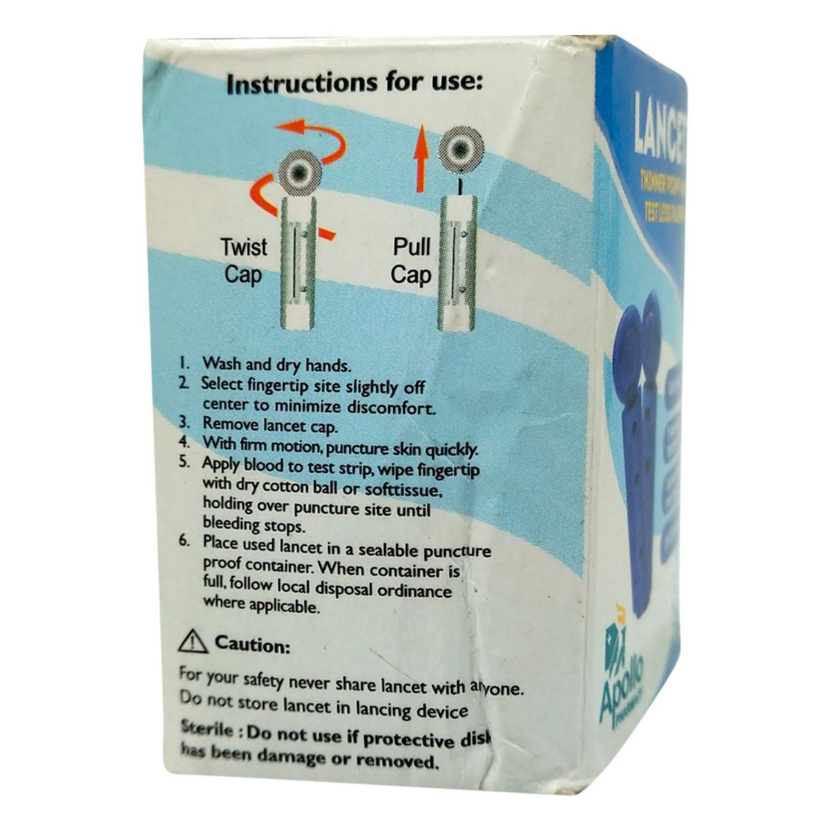 Apollo Pharmacy Lancets, 50 Count, Pack of 1 Apollo Pharmacy Lancets, 50 Count, Pack of 1