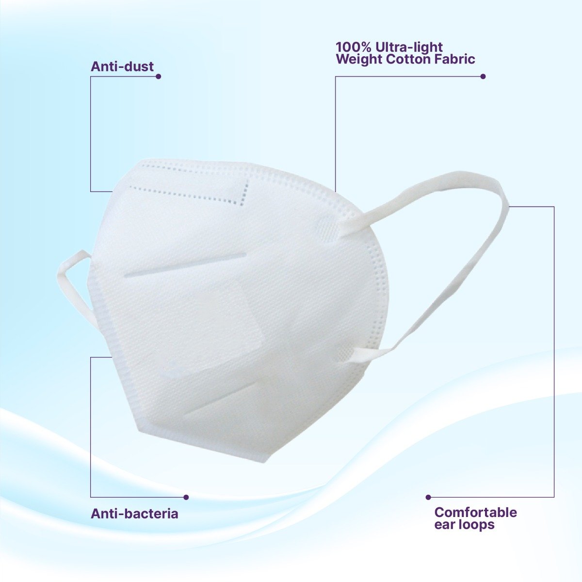 Apollo Life 3 Ply Disposable Face Mask, 50 Count, Pack of 50 Apollo Life 3 Ply Disposable Face Mask, 50 Count, Pack of 50