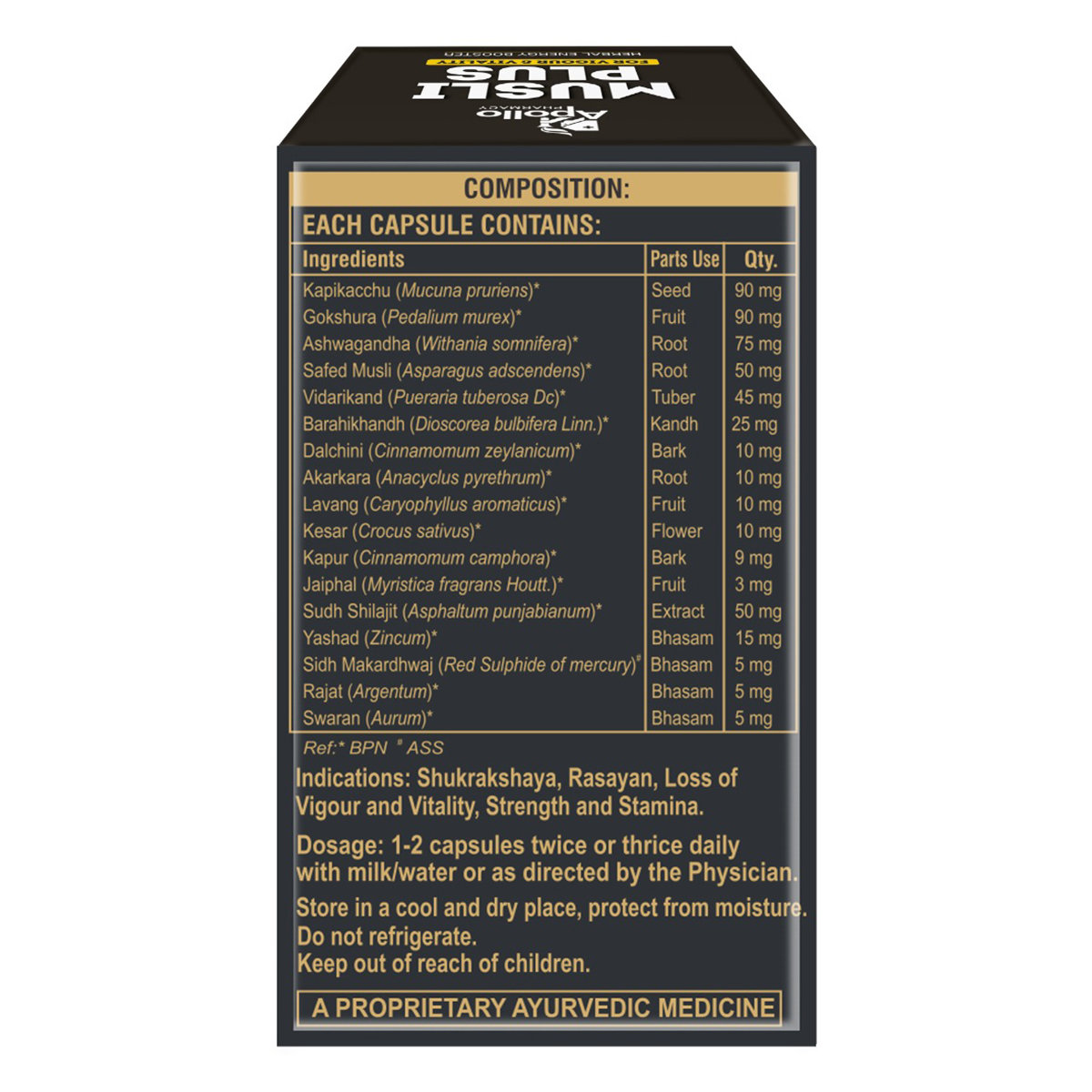 Apollo Pharmacy Musli Plus, 20 Capsules, Pack of 1 Apollo Pharmacy Musli Plus, 20 Capsules, Pack of 1