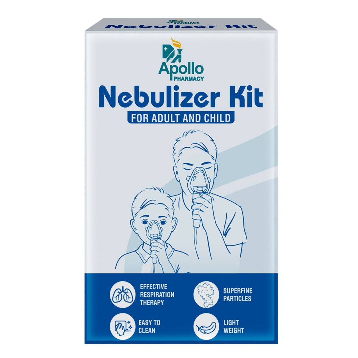 Apollo Pharmacy Nebulizer Kit for Adult & Child, 1 Count, Pack of 1 Apollo Pharmacy Nebulizer Kit for Adult & Child, 1 Count, Pack of 1