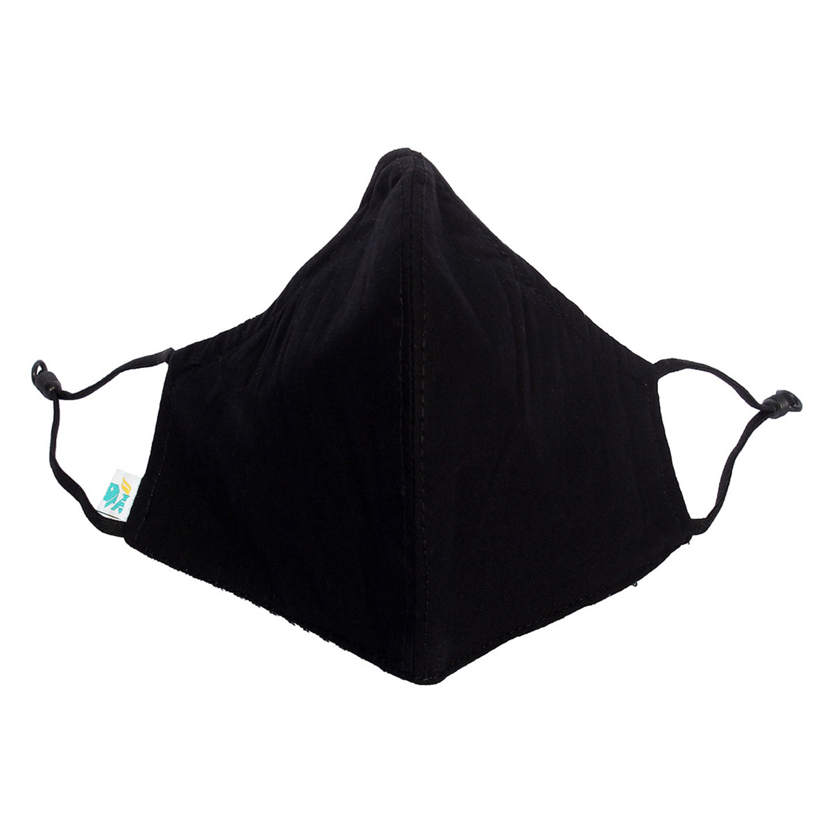 Apollo Life Reusable 4ply Black Face Mask, 2 Count, Pack of 2 Apollo Life Reusable 4ply Black Face Mask, 2 Count, Pack of 2