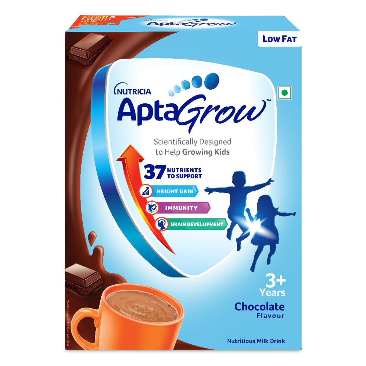 AptaGrow Chocolate Flavour Nutrition Powder, 400 gm, Pack of 1 AptaGrow Chocolate Flavour Nutrition Powder, 400 gm, Pack of 1