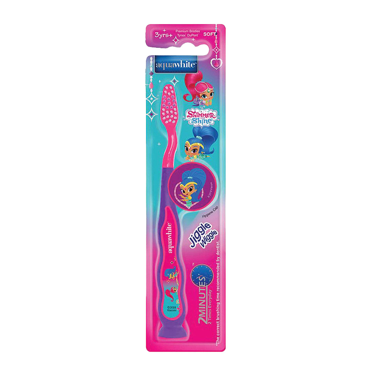 Aquawhite Shimmer & Shine Jiggle Wiggle Toothbrush, 1 Count, Pack of 1 Aquawhite Shimmer & Shine Jiggle Wiggle Toothbrush, 1 Count, Pack of 1
