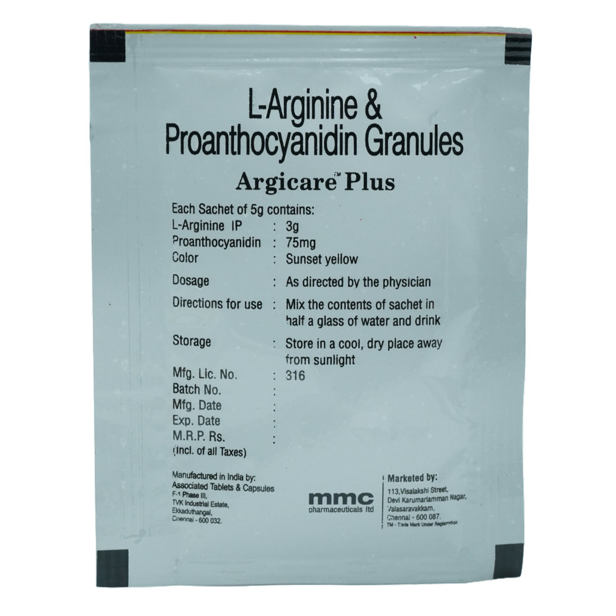 Argicare Plus Sachet 5 gm, Pack of 1 Granules Argicare Plus Sachet 5 gm, Pack of 1 Granules