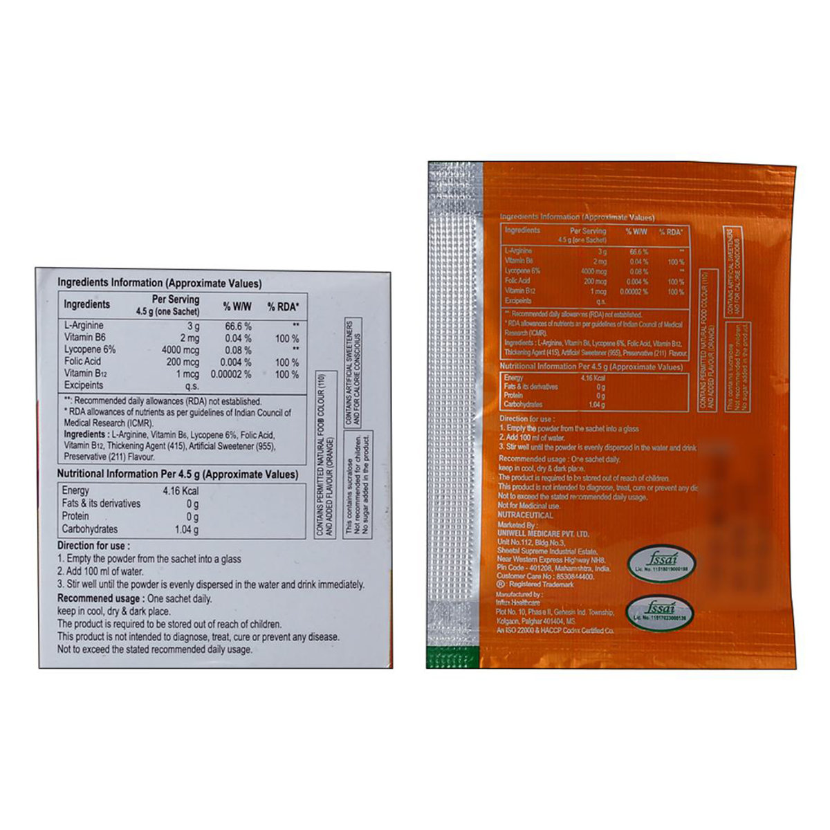 Argiwel Sugar Free Sachet, Pack of 1 Argiwel Sugar Free Sachet, Pack of 1