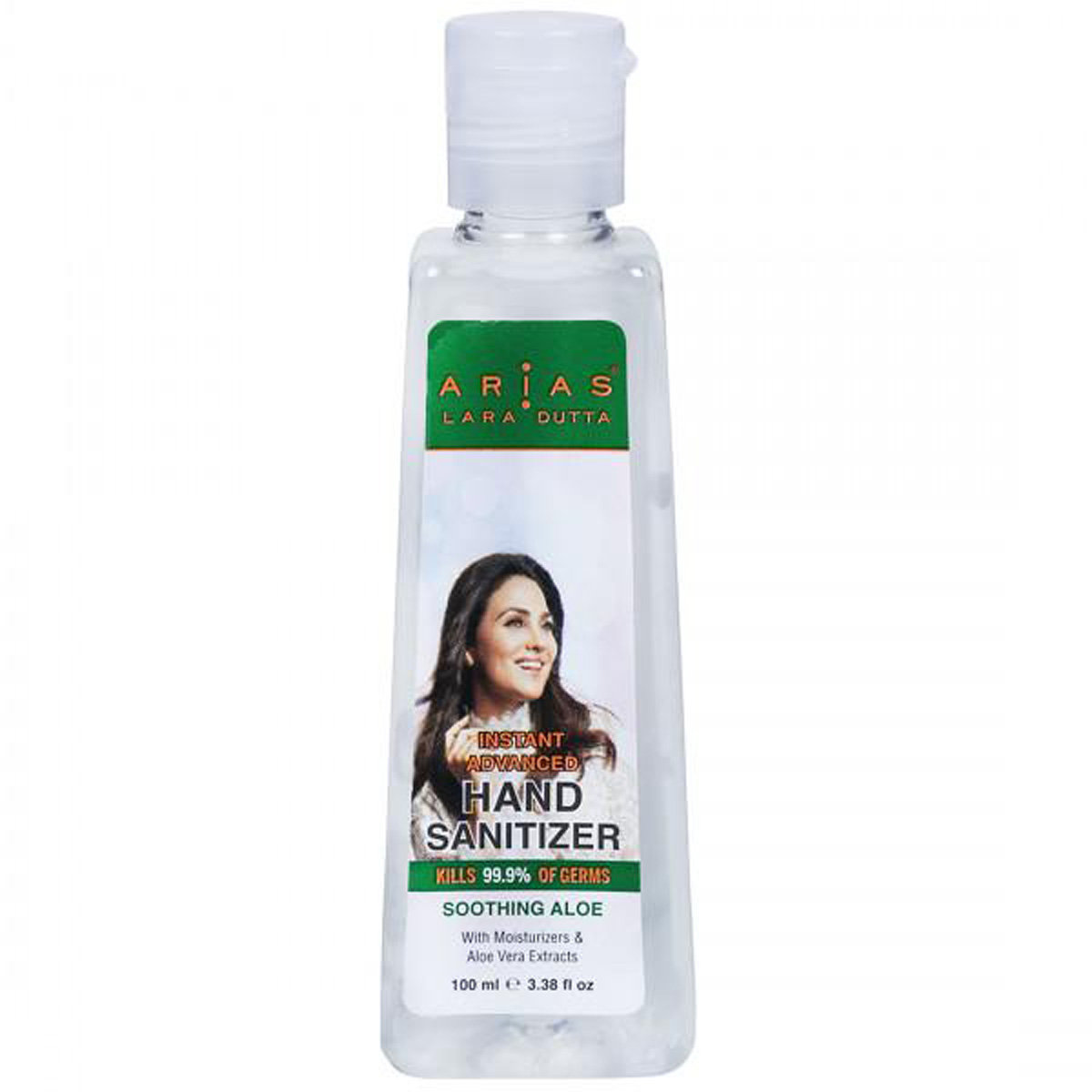 Arias Instant Advanced Hand Sanitizer 100 ml | With Aloe Vera Extract | kills 99.9% Germs, Pack of 1 Arias Instant Advanced Hand Sanitizer 100 ml | With Aloe Vera Extract | kills 99.9% Germs, Pack of 1