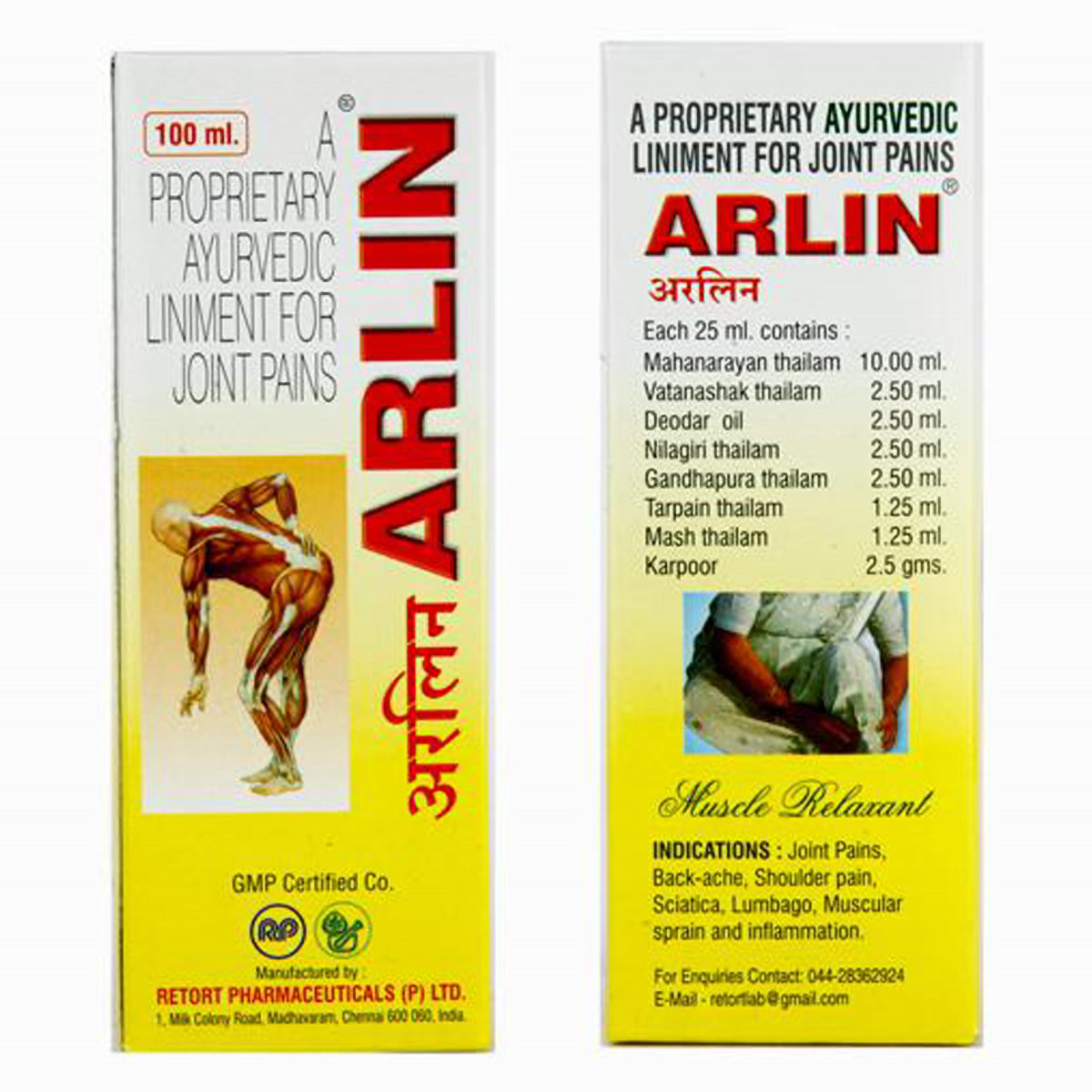 Arlin Liniment, 100 ml, Pack of 1 Arlin Liniment, 100 ml, Pack of 1