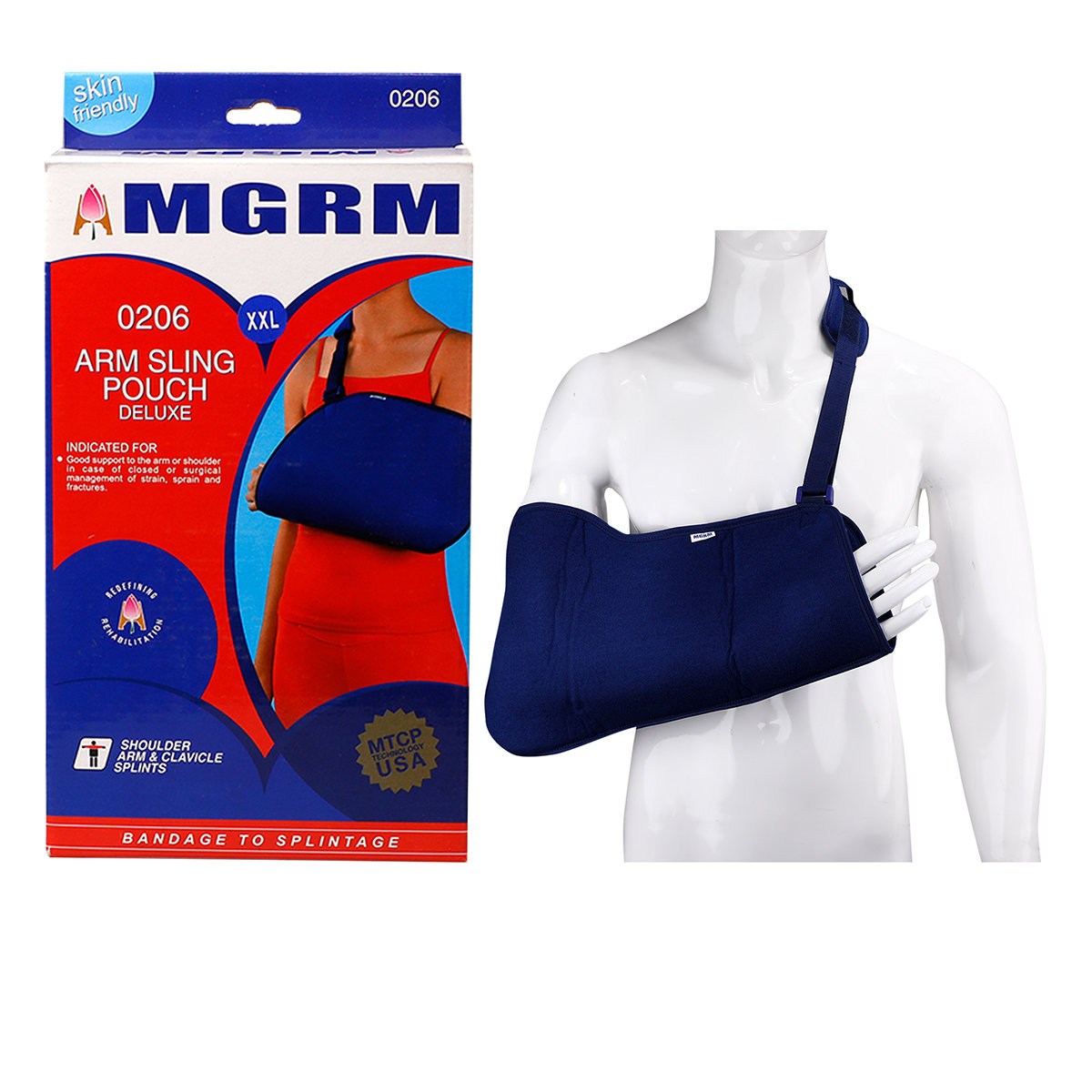 MGRM Arm Sling Pouch XXL 0206, 1 Count, Pack of 1 MGRM Arm Sling Pouch XXL 0206, 1 Count, Pack of 1