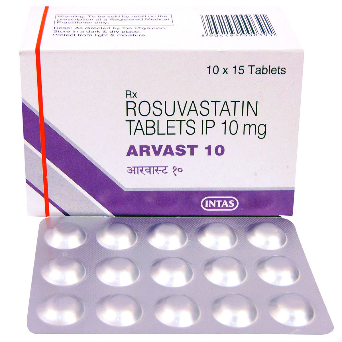 Arvast 10 Tablet 15's, Pack of 15 TABLETS Arvast 10 Tablet 15's, Pack of 15 TABLETS