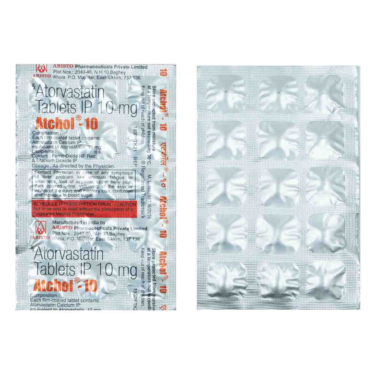Atchol-10 Tablet 15's, Pack of 15 TABLETS Atchol-10 Tablet 15's, Pack of 15 TABLETS