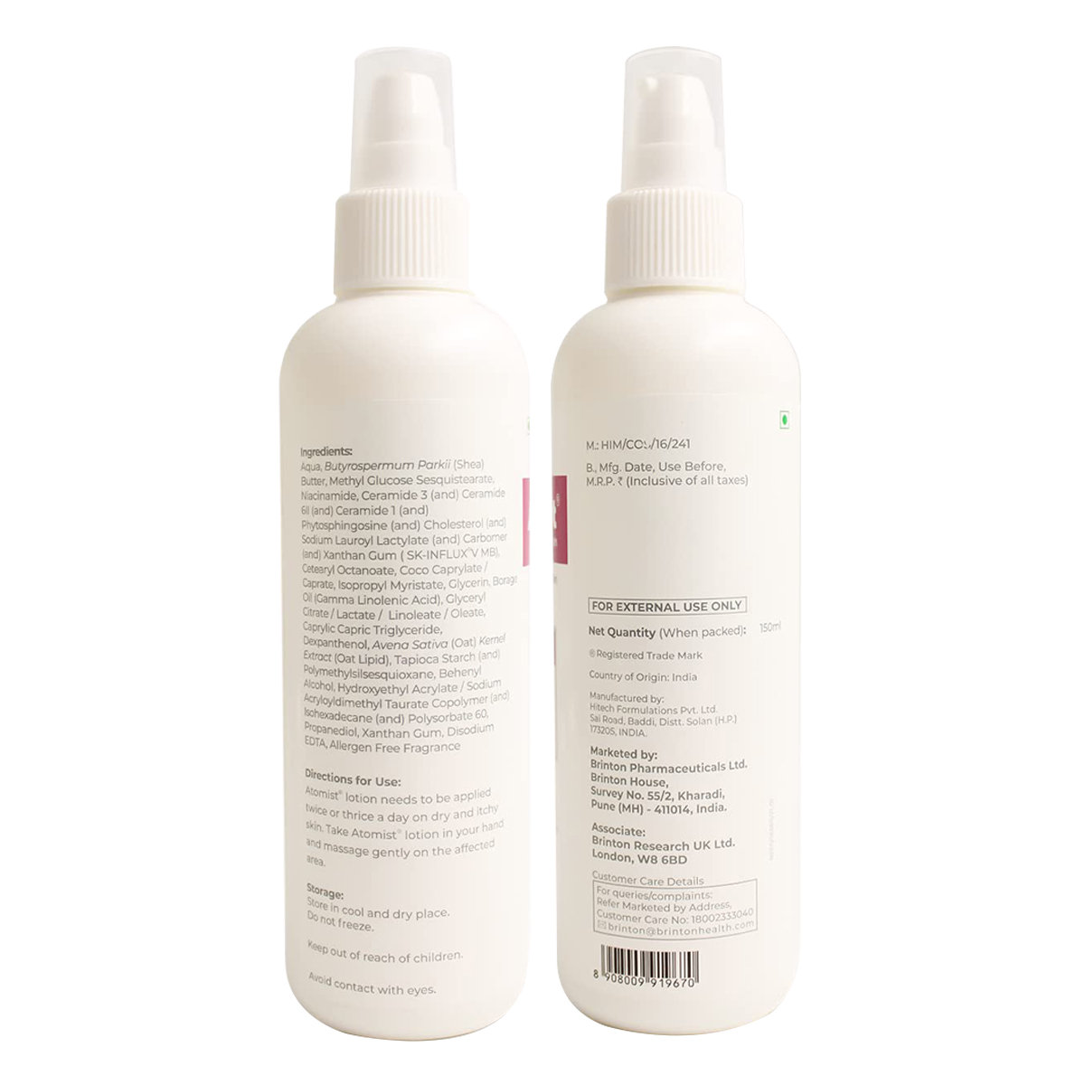 Atomist Ph 5.5 Skin Barrier Repair Lotion 150 ml, Pack of 1 Atomist Ph 5.5 Skin Barrier Repair Lotion 150 ml, Pack of 1