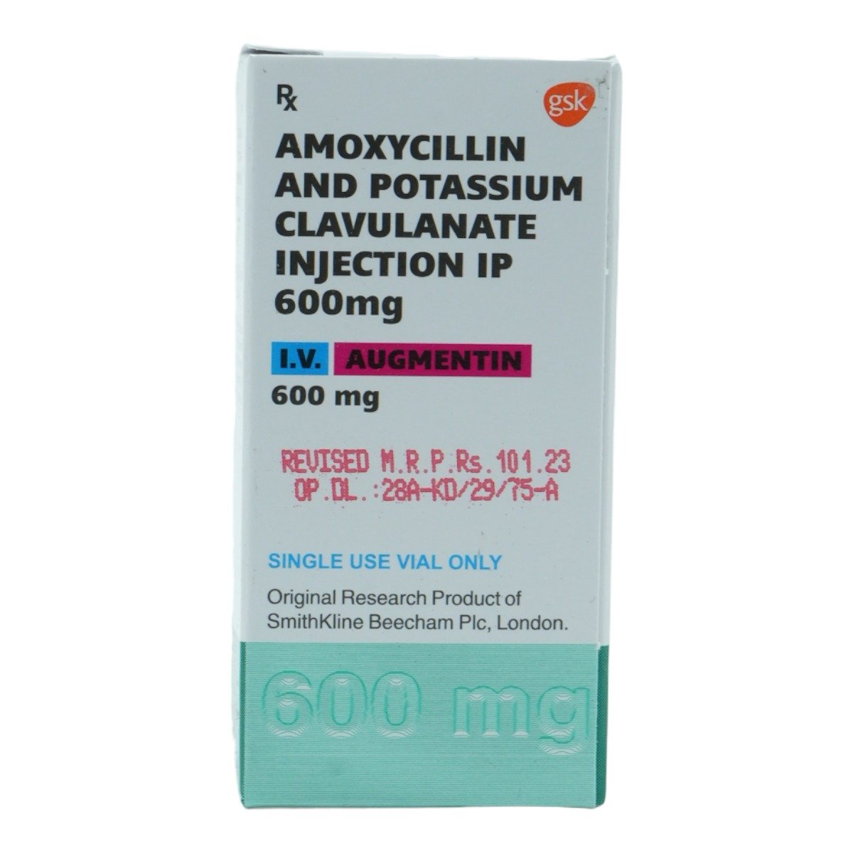 Augmentin Peadatric 600 mg Injection 1's, Pack of 1 INJECTION Augmentin Peadatric 600 mg Injection 1's, Pack of 1 INJECTION