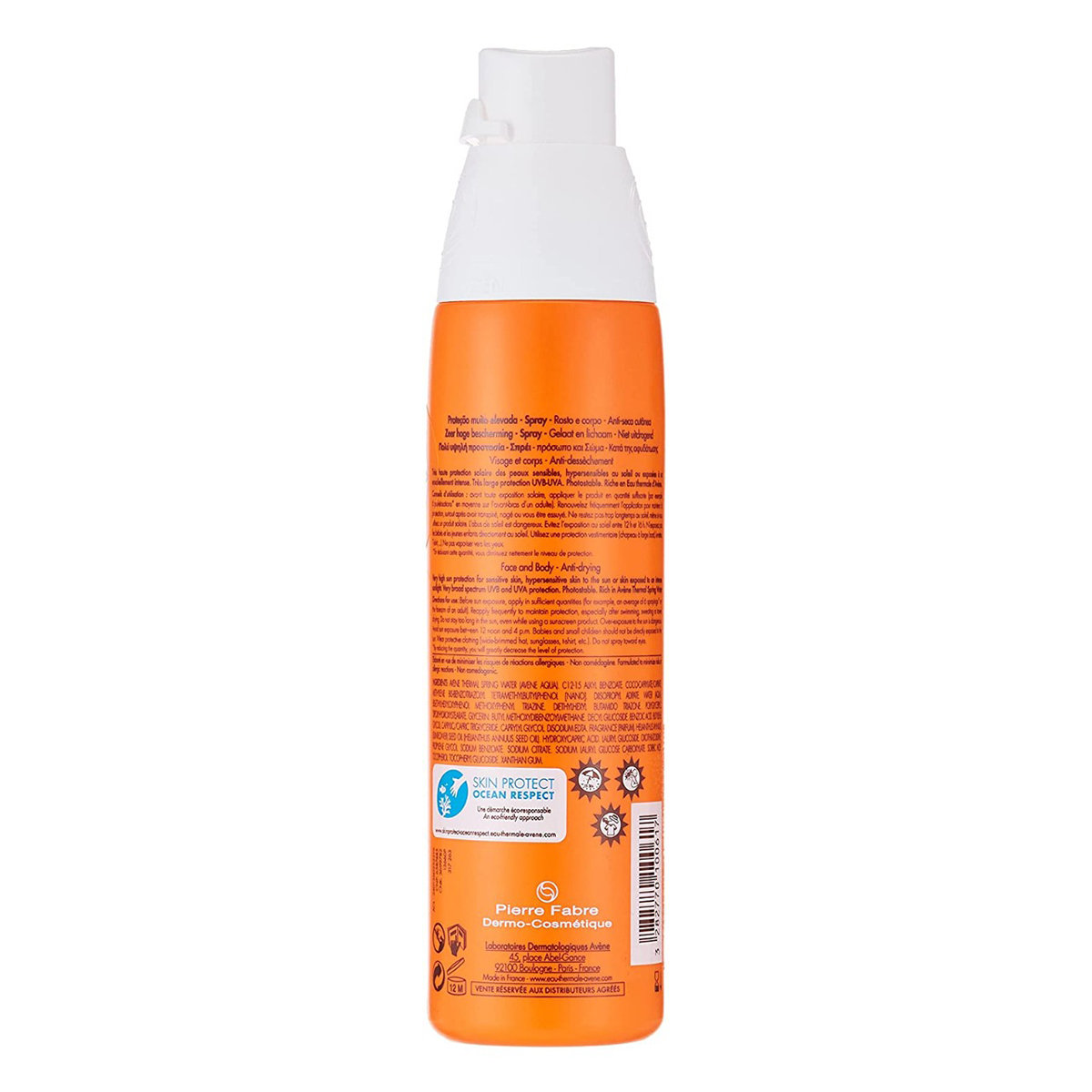Avene Very High Protection Spray 200 ml With SPF 50+ | UVA, UVB Protection | Water Resistant | No White Streaks | For Sensitive Skin, Pack of 1 Cream Avene Very High Protection Spray 200 ml With SPF 50+ | UVA, UVB Protection | Water Resistant | No White Streaks | For Sensitive Skin, Pack of 1 Cream