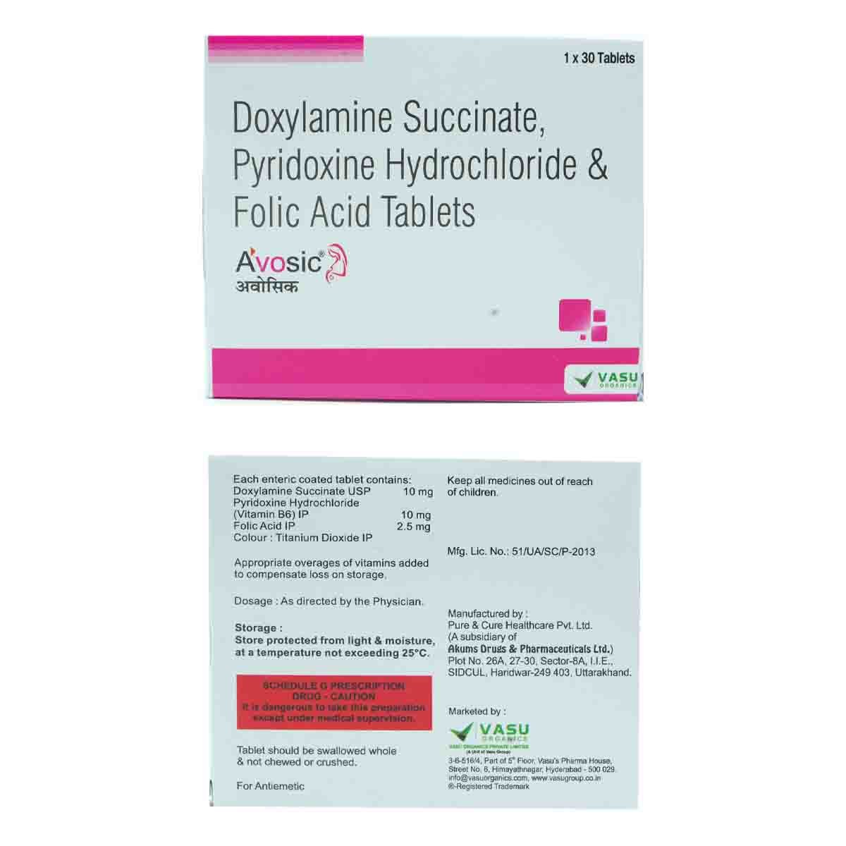 Avosic 10/10/2.5 Tablet 30's, Pack of 30 Avosic 10/10/2.5 Tablet 30's, Pack of 30