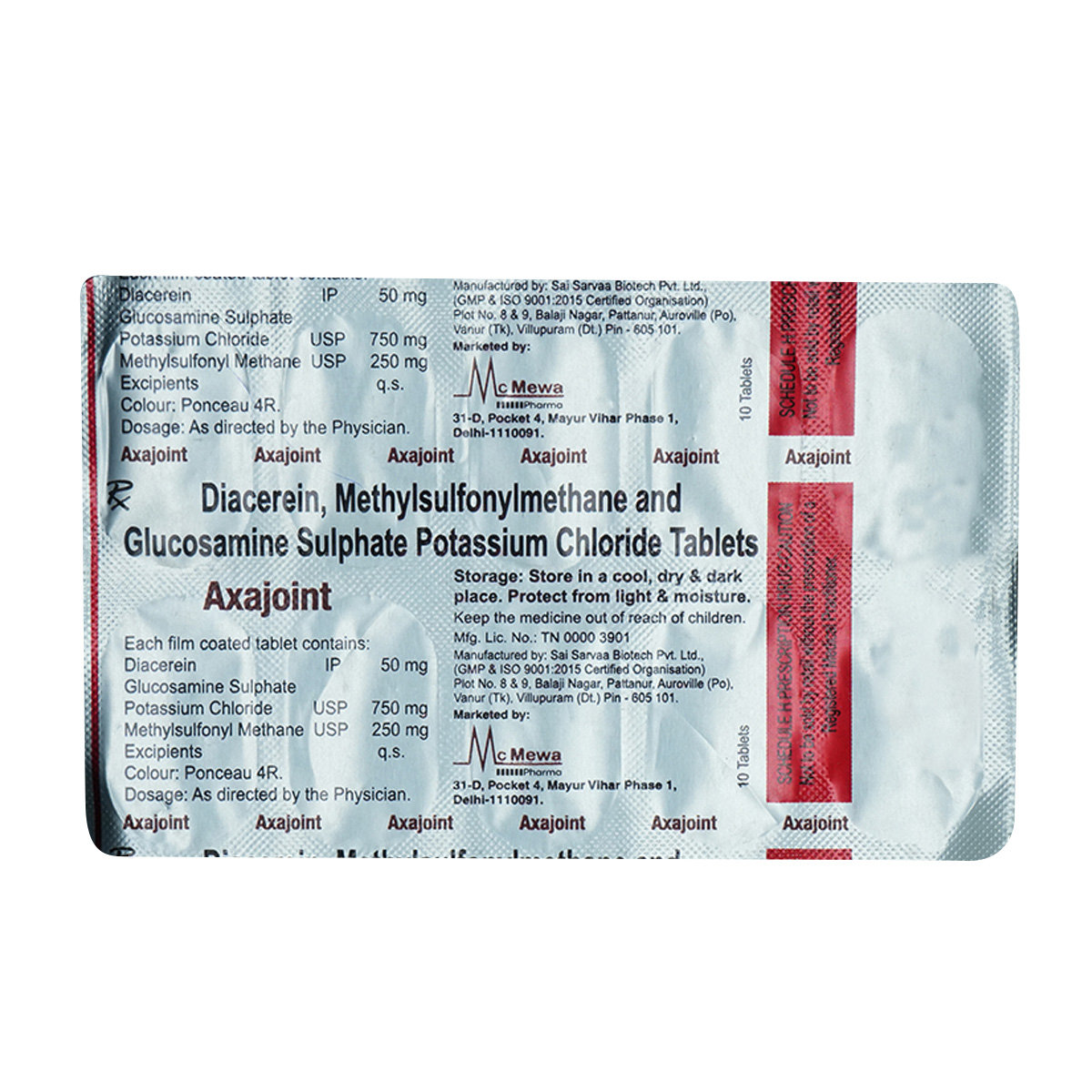 Axajoint Tablet 10's, Pack of 10 Axajoint Tablet 10's, Pack of 10