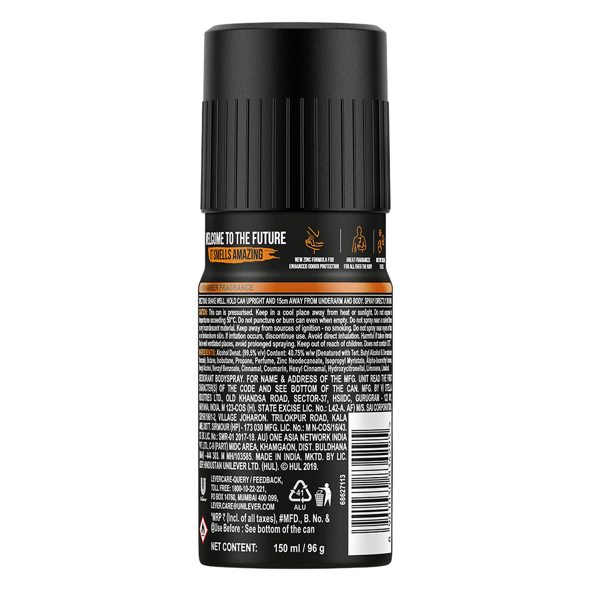 Axe 24x7 Warm Amber Fragrance Deodorant, 150 ml, Pack of 1 Axe 24x7 Warm Amber Fragrance Deodorant, 150 ml, Pack of 1