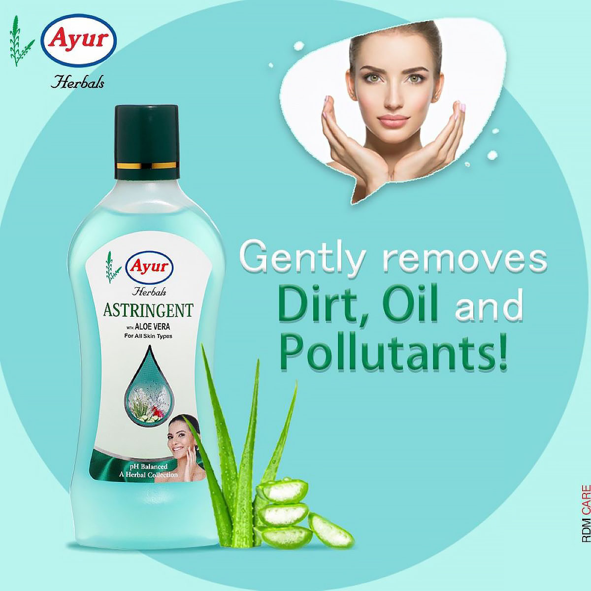 Ayur Herbals Astringent 100 ml | With Aloe Vera | Removes Dirt, Oil & Impurities | For Fresh Looking Skin | pH Balanced | For Oily, Acne Prone Skin, Problematic Skin & All Skin Type, Pack of 1 Ayur Herbals Astringent 100 ml | With Aloe Vera | Removes Dirt, Oil & Impurities | For Fresh Looking Skin | pH Balanced | For Oily, Acne Prone Skin, Problematic Skin & All Skin Type, Pack of 1