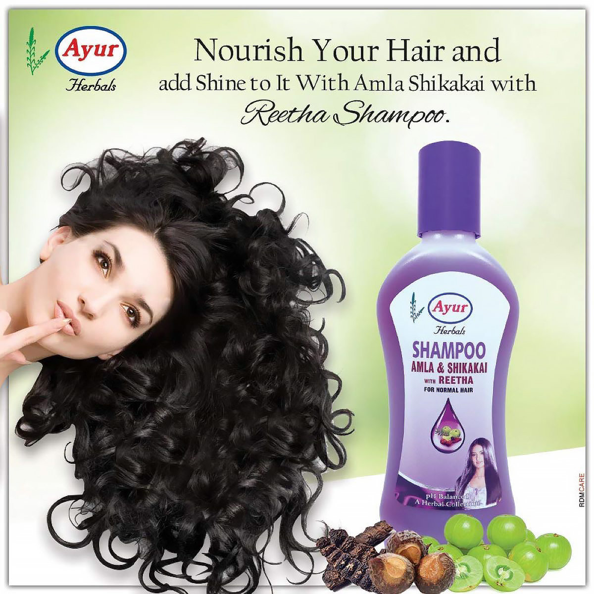 Ayur Herbal Amla & Shikakai With Reetha Shampoo, 200 ml, Pack of 1 Ayur Herbal Amla & Shikakai With Reetha Shampoo, 200 ml, Pack of 1