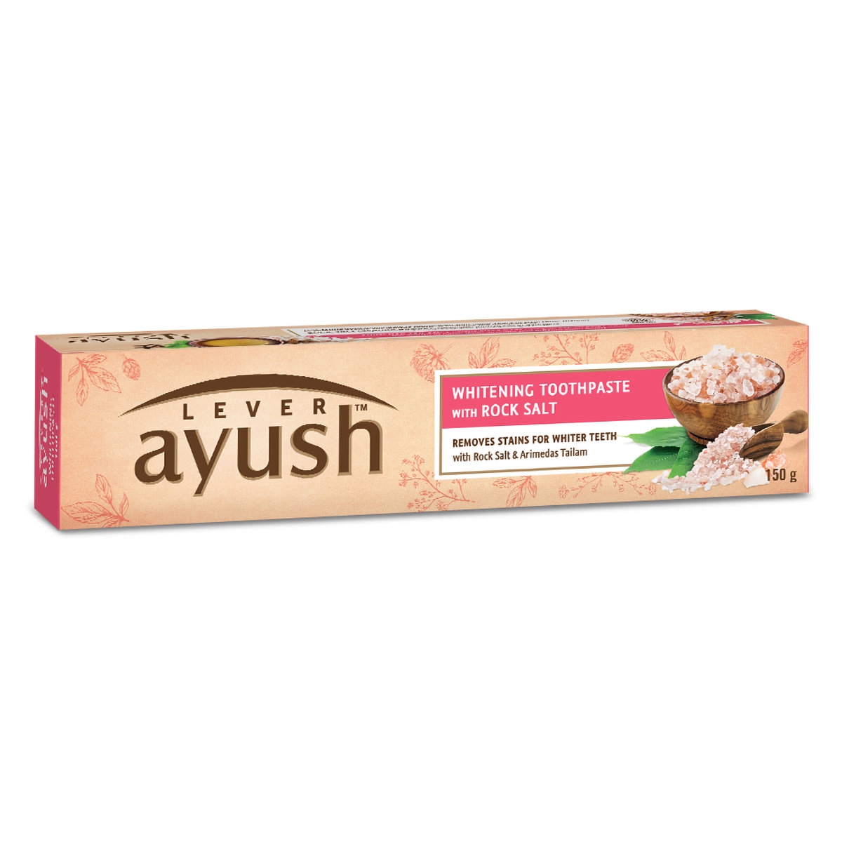 Lever Ayush Whitening Toothpaste with Rock Salt, 150 gm, Pack of 1 Lever Ayush Whitening Toothpaste with Rock Salt, 150 gm, Pack of 1
