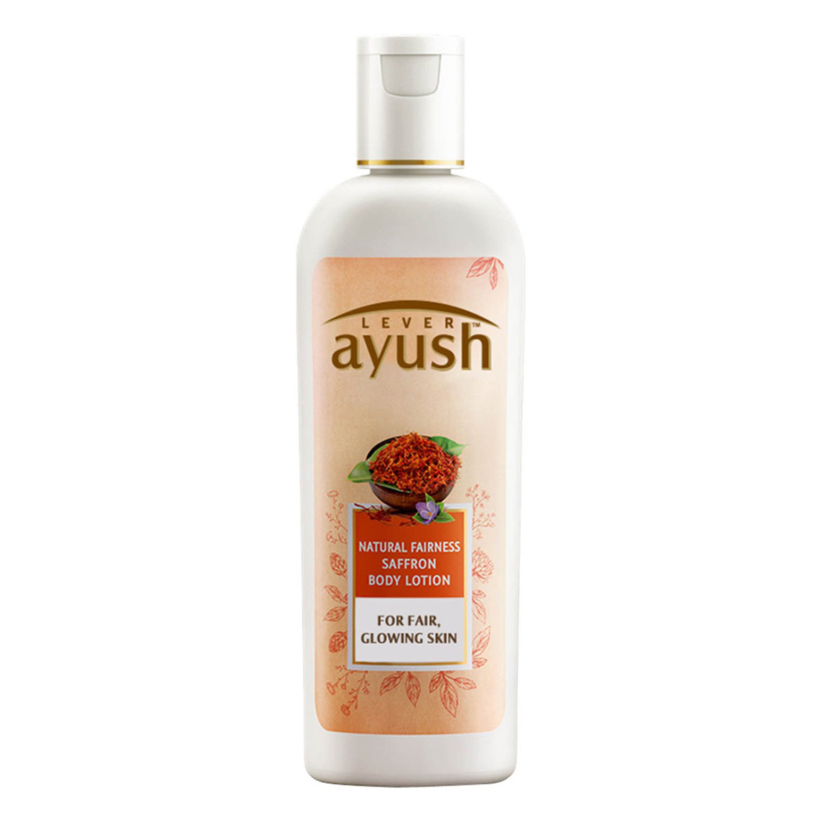 Lever Ayush Natural Fairness Saffron Body Lotion 300 ml | With Saffron & Kumkumadi Tailam | Gives Natural Fairness | Improves Skin Complexion | For Fair & Glowing Skin, Pack of 1 Lever Ayush Natural Fairness Saffron Body Lotion 300 ml | With Saffron & Kumkumadi Tailam | Gives Natural Fairness | Improves Skin Complexion | For Fair & Glowing Skin, Pack of 1