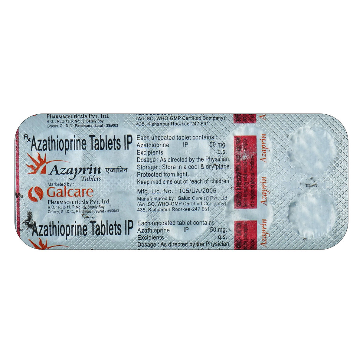 Azaprin Tablet 10's, Pack of 10 TABLETS Azaprin Tablet 10's, Pack of 10 TABLETS