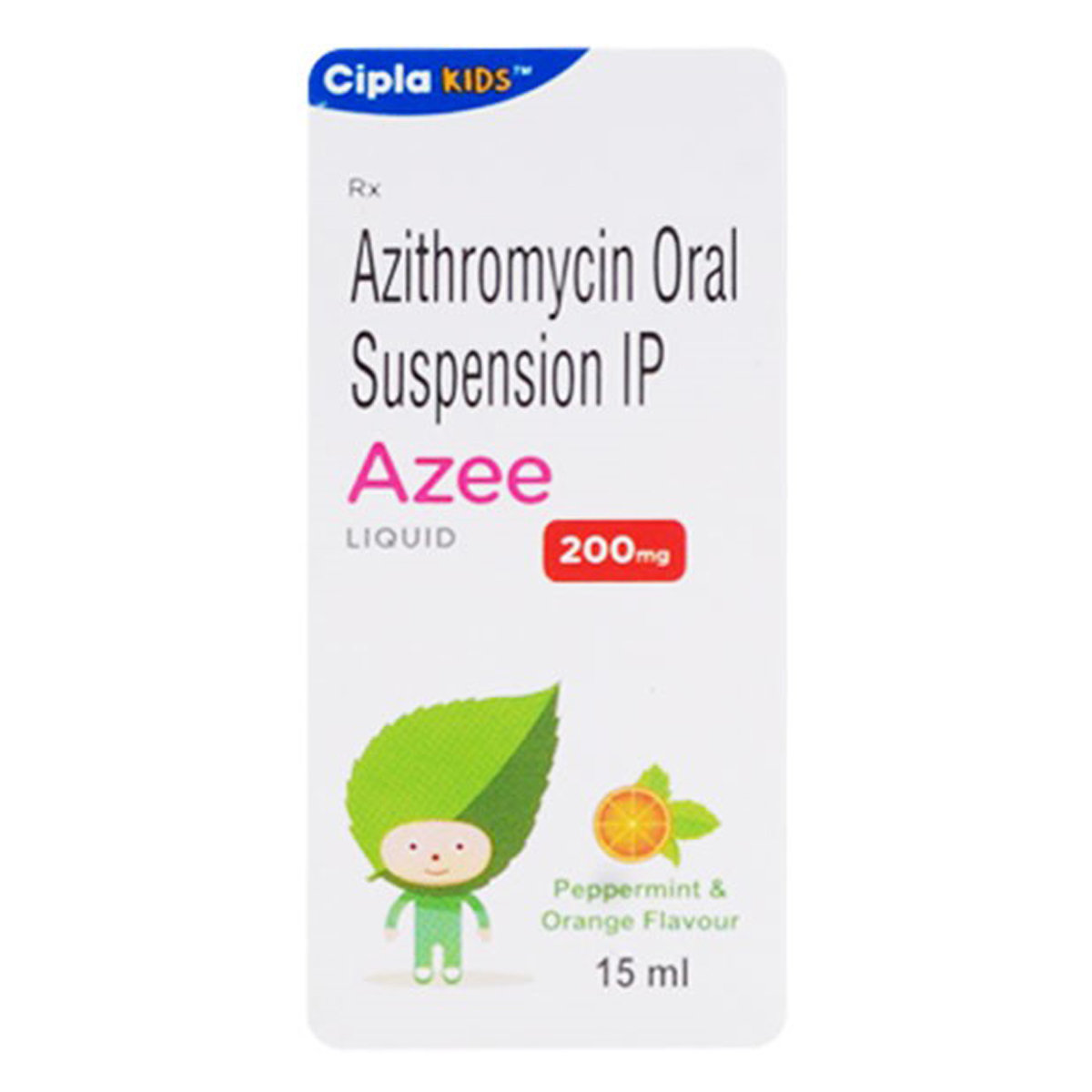 Azee 200 Peppermint & Orange Suspension 15 ml, Pack of 1 Suspension Azee 200 Peppermint & Orange Suspension 15 ml, Pack of 1 Suspension