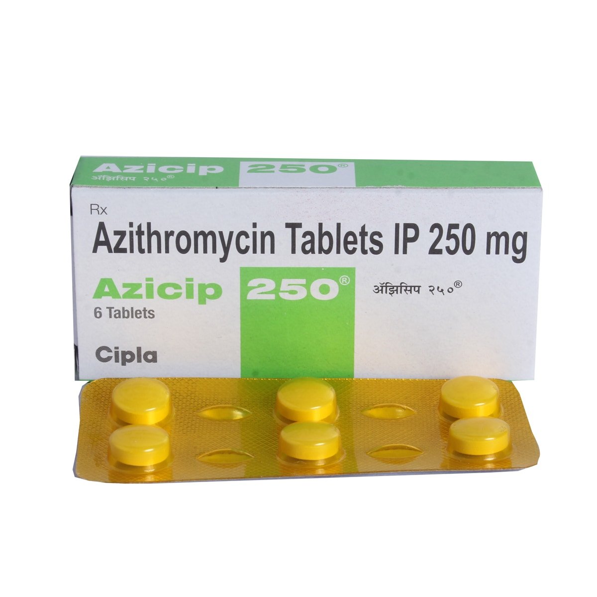 Azicip 250 Tablet 6's, Pack of 6 TabletS Azicip 250 Tablet 6's, Pack of 6 TabletS