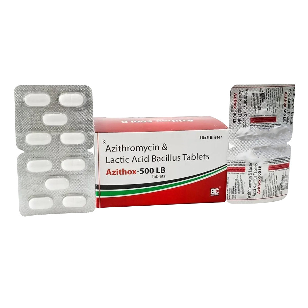 Azithox LB 500 mg Tablet 5's, Pack of 5 TABLETS Azithox LB 500 mg Tablet 5's, Pack of 5 TABLETS