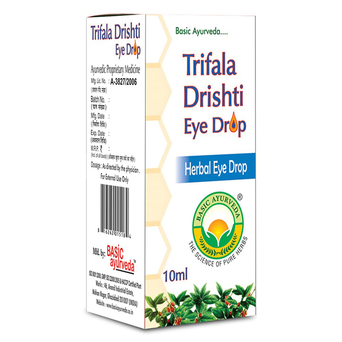 Basic Ayurveda Trifala Drishti Eye Drop, 10 ml, Pack of 1 Basic Ayurveda Trifala Drishti Eye Drop, 10 ml, Pack of 1
