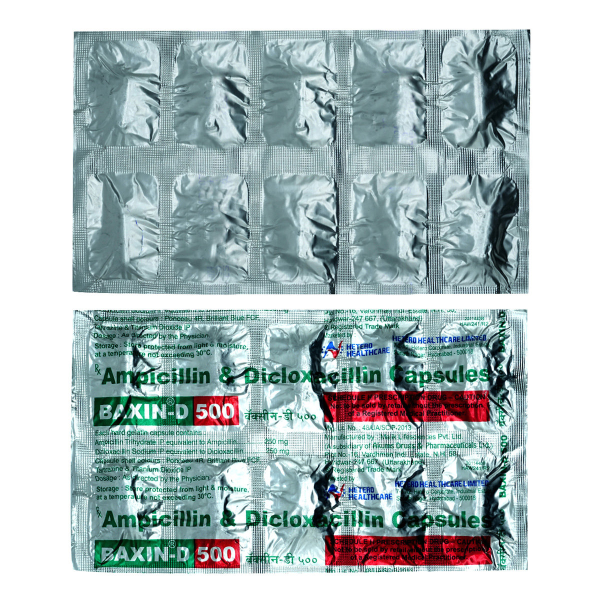 Baxin D 500 mg Capsule 10's, Pack of 10 CapsuleS Baxin D 500 mg Capsule 10's, Pack of 10 CapsuleS