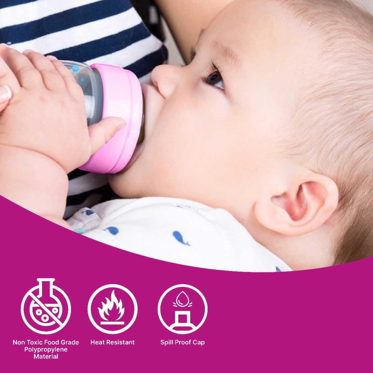 BB Feeding Bottle BPA Free, 250 ml, Pack of 1 BB Feeding Bottle BPA Free, 250 ml, Pack of 1