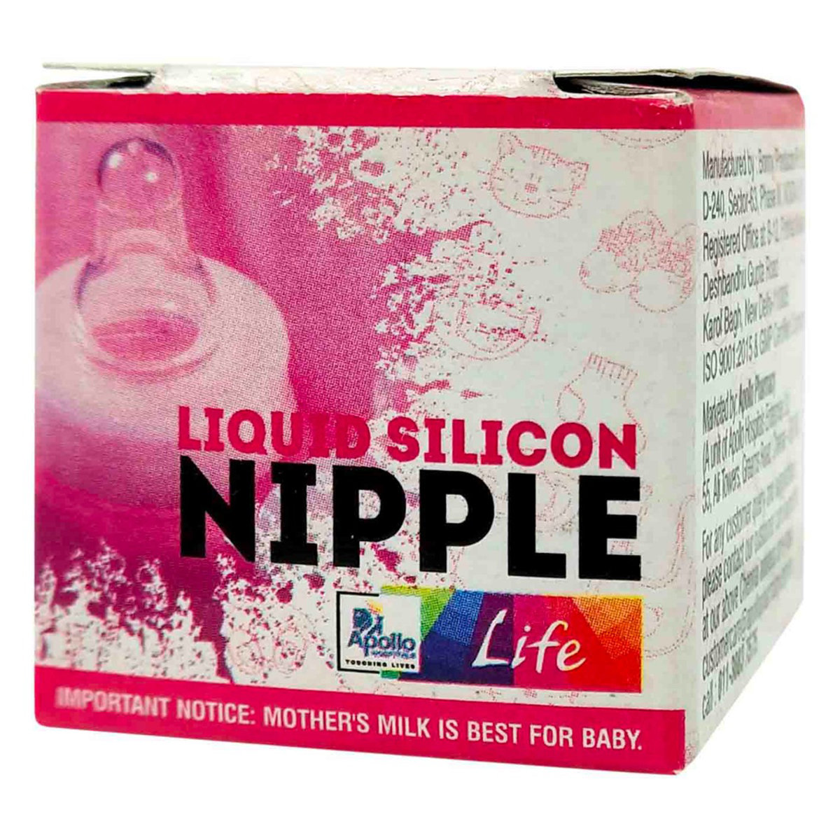 Apollo Life Liquid Silicone Nipple, 1 Count, Pack of 1 Apollo Life Liquid Silicone Nipple, 1 Count, Pack of 1